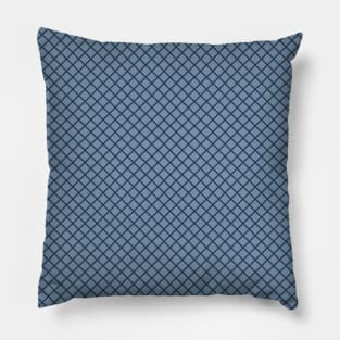 Retro Mustard Blue Modern Pattern Pillow