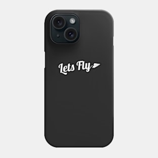 Cool Lets Fly Paper Plane T-Shirt Phone Case