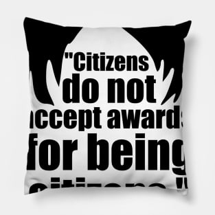 Dwight Schrute Citizens Award in Black Pillow