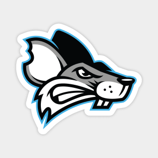 Game-Day Intrigue: Sneaky City Rat Sports Mascot T-shirt for Sports Fanatics Magnet