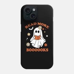 Cute Booooks Ghost Reading Books Funny Teacher Halloween Phone Case