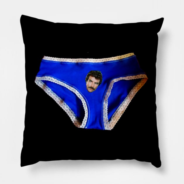 tom selleck in underwear Pillow by barbados