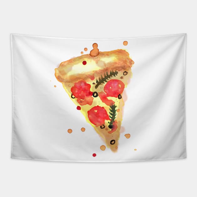 Pizza Tapestry by KathrinLegg