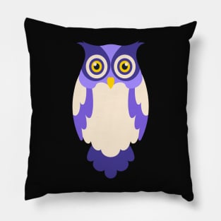 Owl  sticker, nature illustration, Pillow