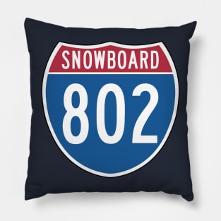Snowboard Vermont Pillow