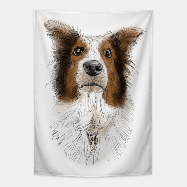 Australian Shepard, Aussie Tapestry by russodesign