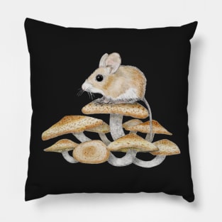 Mouse and Mushrooms Pillow