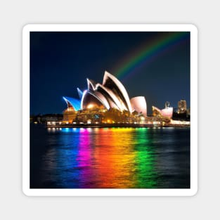 Sydney Pride Rainbow Opera House Magnet