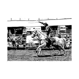 Rodeo Cowboy - Steer Roping Event T-Shirt