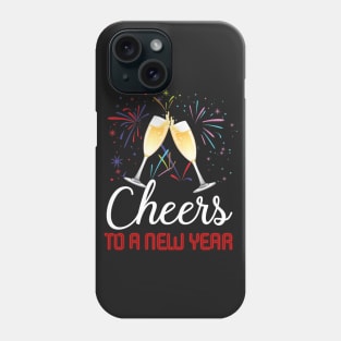 Cheers To A New Year Champagne Glass 2019 T-shirt Phone Case