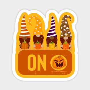 Pumpkin Season is ON Funny Gnome Fall Season Magnet