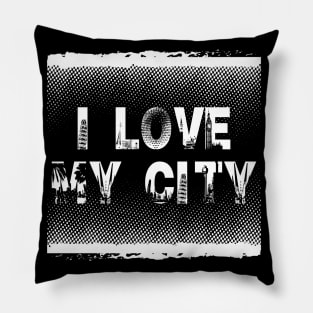 I Love My City Pillow