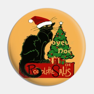 Joyeux Noel Le Chat Noir Spoof With Yule Tree v2 Pin