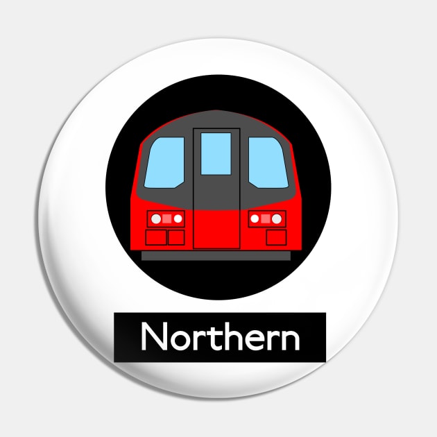 London Underground Subway Northern Pin by 2createstuff