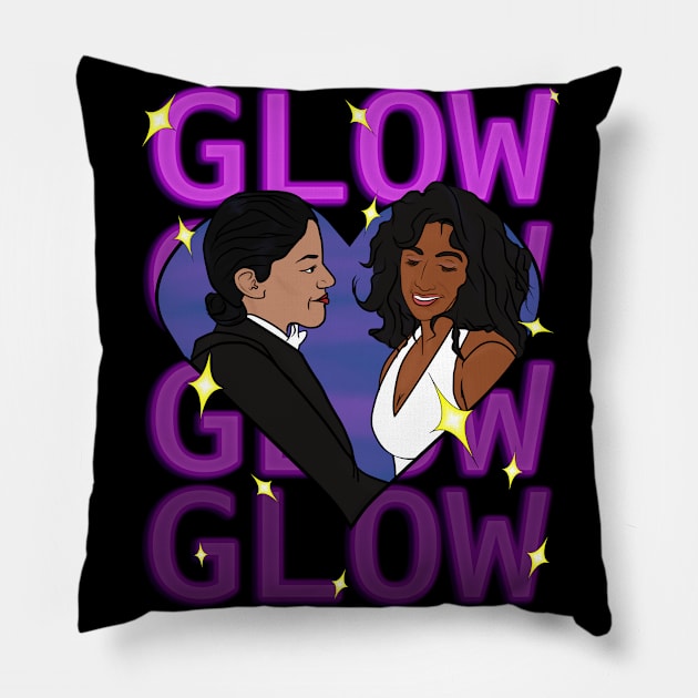 Arthie and Yolanda - Glow Pillow by Daburninator22