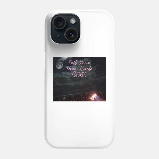 Full Moon Drum Circle SOBE Phone Case by MellowLazy