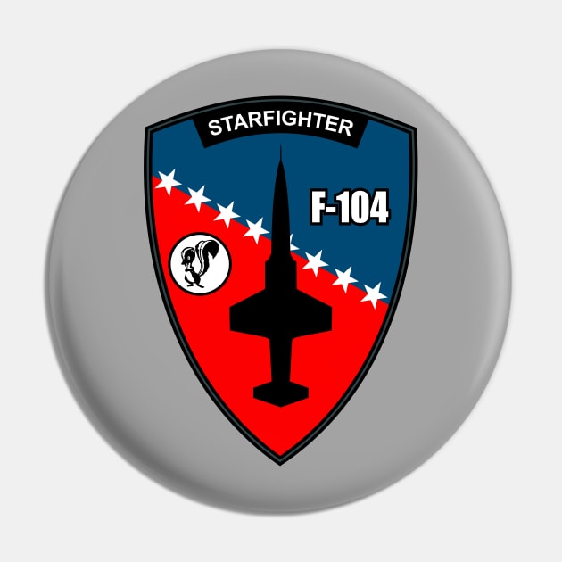 F-104 Starfighter Pin by Tailgunnerstudios