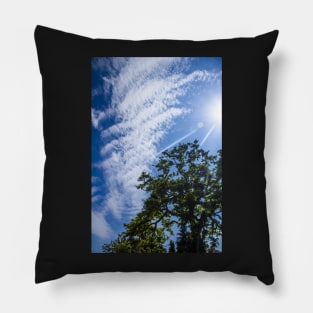 Sun, Tree and Sky Pillow