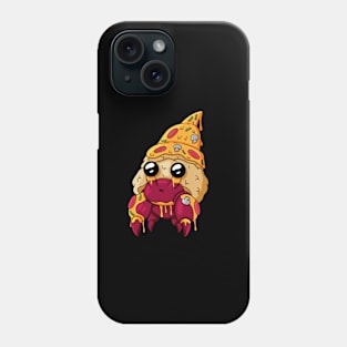 Cute pizza hermit crab creature Phone Case