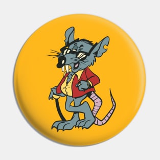 Come On Down to the Child Rat Casino Pin