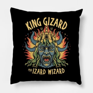 King Gizzard And The Lizard Wizard Pillow