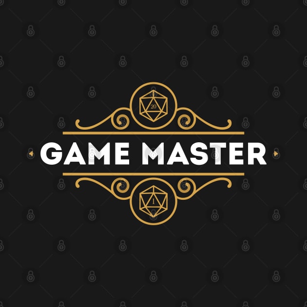 Game Master GM RPG Tabletop Gift Nerdy Idea by pixeptional