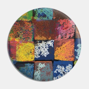 Fusion - Squares, abstract Painting Pin