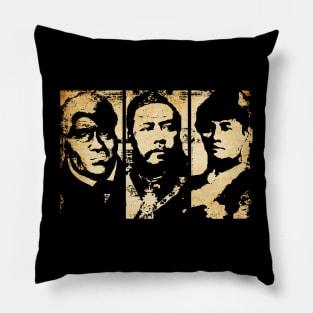 Hawaiian Kingdom King Kamehameha, King Kalakaua, Queen Liliuokalani by Hawaii Nei All Day Pillow