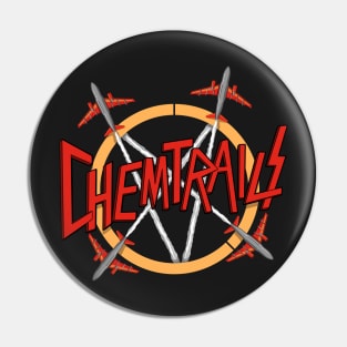 Slayer Parody Chemtrails Logo Pin