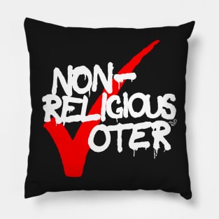 Non-Religious Voter by Tai's Tees Pillow