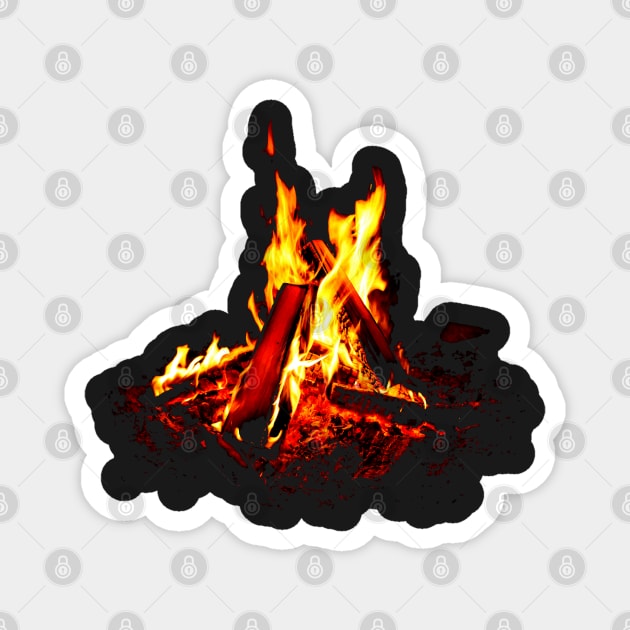 Camp fire Magnet by AdiDsgn