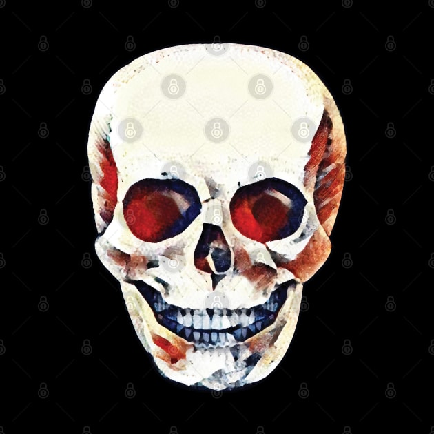 Red-Eyed Skull by Strangers With T-Shirts