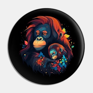 Orangutan Mothers Day Pin