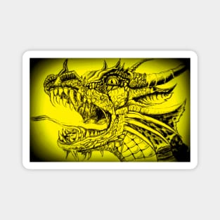 Yellow dragon Magnet