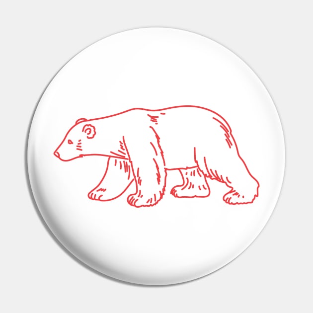 Polar Bear Pin by SWON Design