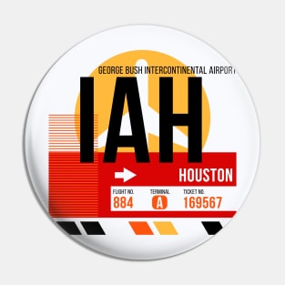 Houston (IAH) Airport // Sunset Baggage Tag Pin