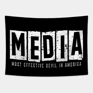 Media, Most Effective Devil In America. v3 Tapestry