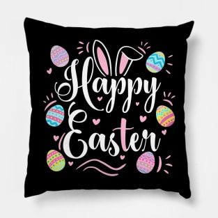 Fun happy easter a cute design for easter day Pillow