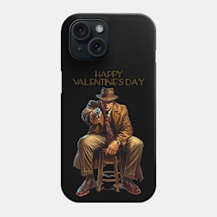 Happy Valentine’s Day. 1920’s art deco Gangster. Phone Case