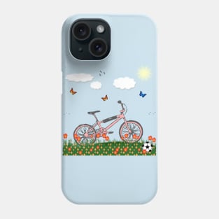 Pink bicycle Phone Case