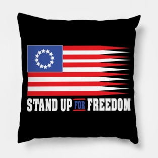 stand up for freedom 3 Pillow