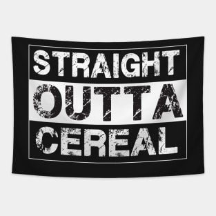 Straight Outta Cereal Funny Humor Breakfast Tapestry