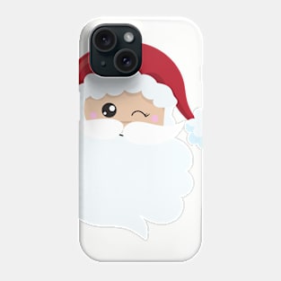 Santa Claus, Winking Santa, Santa Hat, Christmas Phone Case