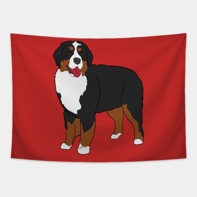 bernese mountain dog Tapestry by AMCArts