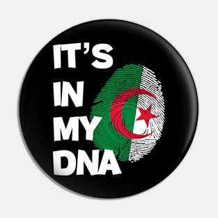 Flag of algeria fingerprint Pin