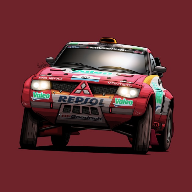 Mitsubishi Pajero Evo - Dakar by Mario Ramos Rally Art