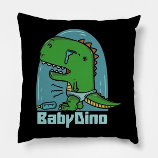 Baby dino crying Pillow