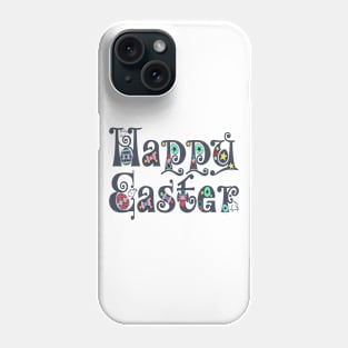 Elegant Vintage Decorative Happy Easter Typography Phone Case