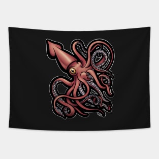 Red Giant Squid Architeuthis Tapestry