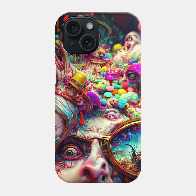 Fear and Loathing in Wonderland #10 Phone Case by aetherialdnb